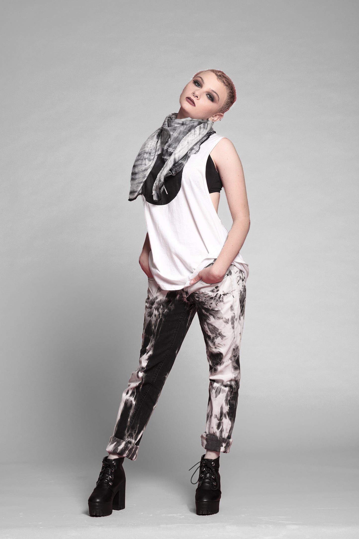 Acid Angel tie dye bleach Skinny jeans | Size S