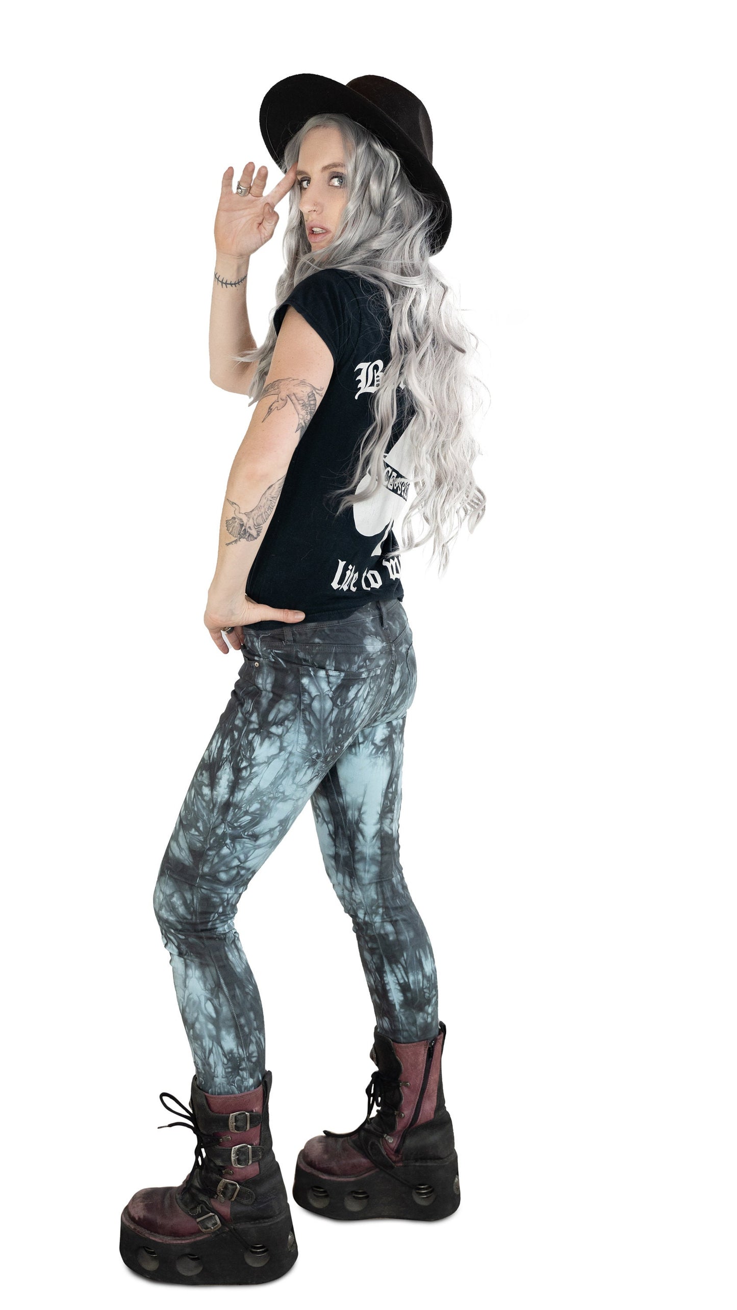 low rise jeans tie dye jeans tie dye pants rocker jeans | 2000's jeans punk jeans skinny jeans | recycled clothing upcycled denim rave wear