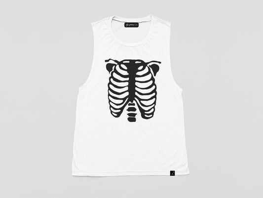 Skeleton rib cage oversize top | Unisex