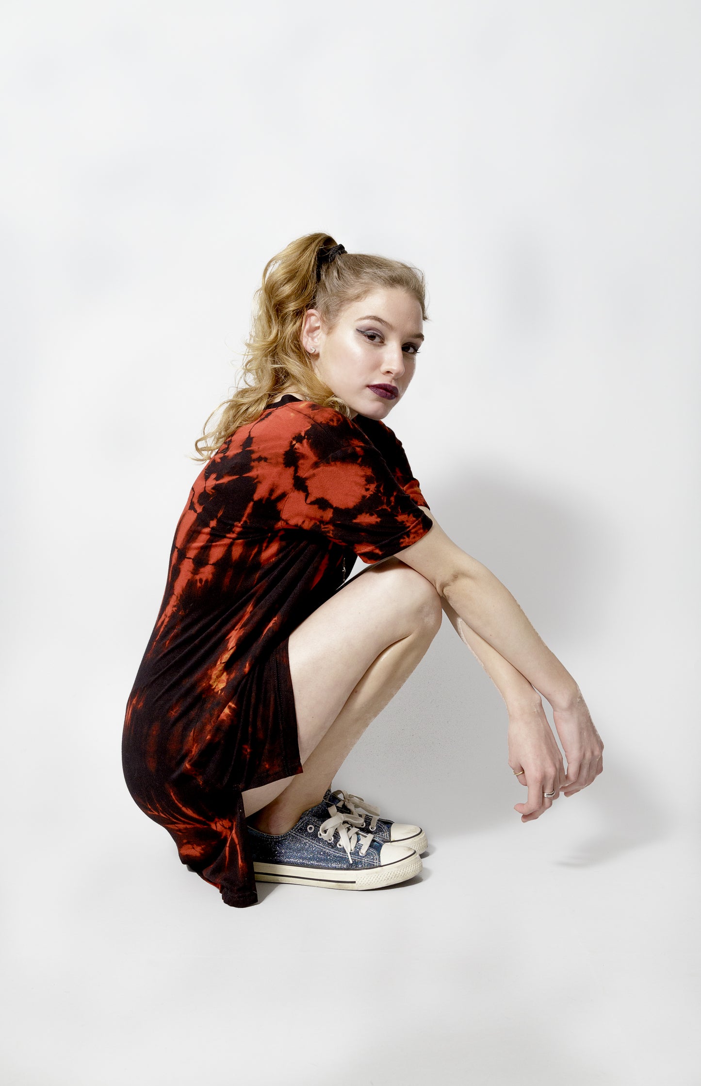 The Perfect T shirt mini dress | In Bleach tie dye