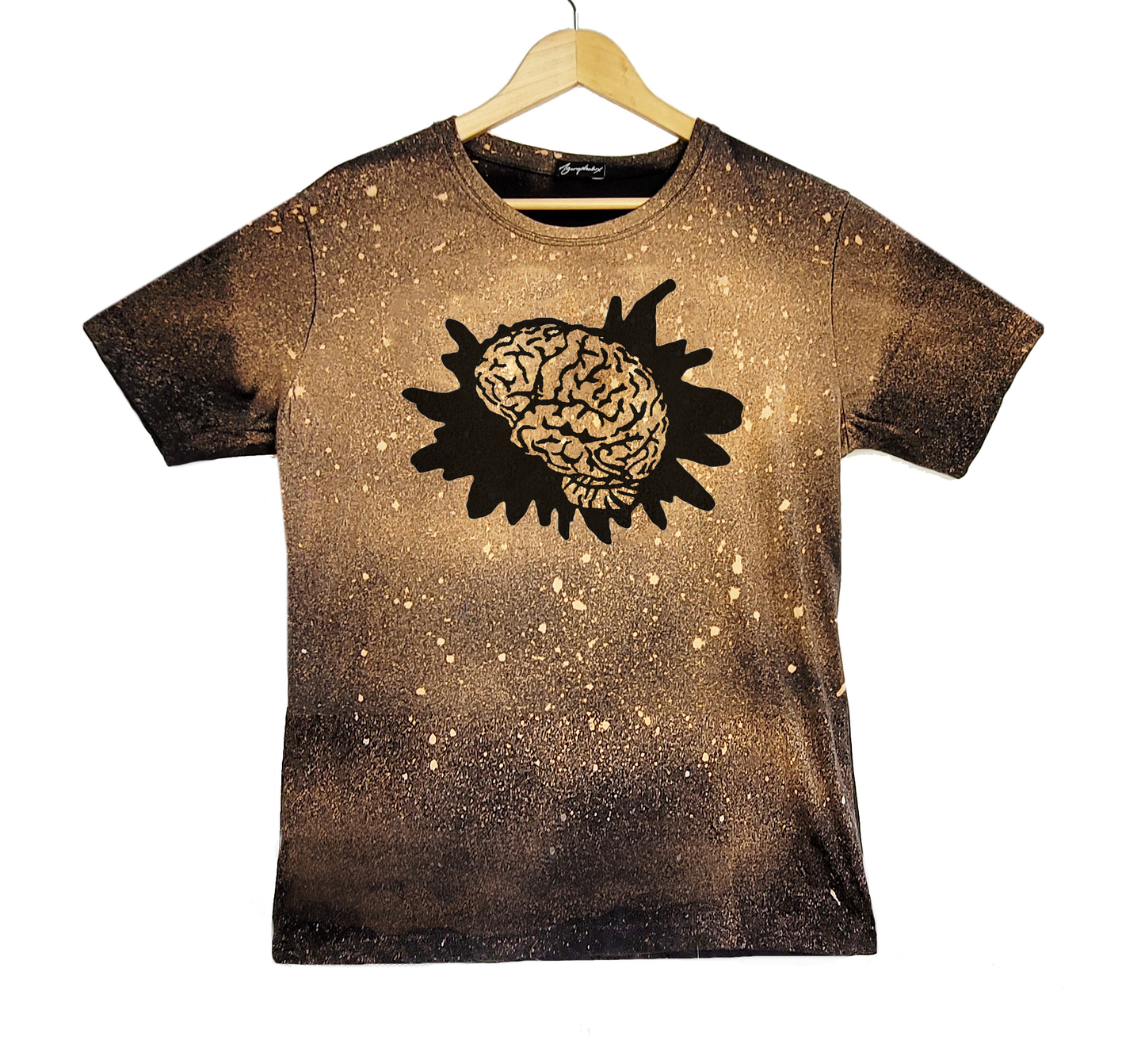Splatter Brains bleached splatter t shirt