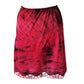 red & black zebra tie dye soft grunge slip skirt