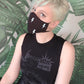 handmade Black lightning print cotton facemask cloth face | cute face mask mask rave mask | washable mask apocalyptic clothing