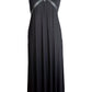 Black leather dress cutout dress summer | goth dress gothic maxi dress | goth streetwear harness dress festival dress