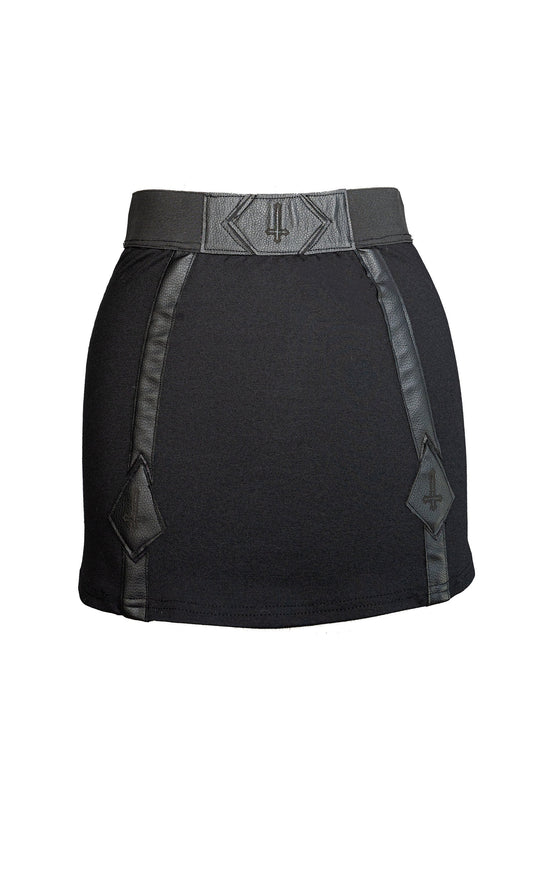 Vegan leather skirt strappy skirt garter skirt gothic mini skirt | alt skirt black mini skirt leather mini skirt gothic skirt