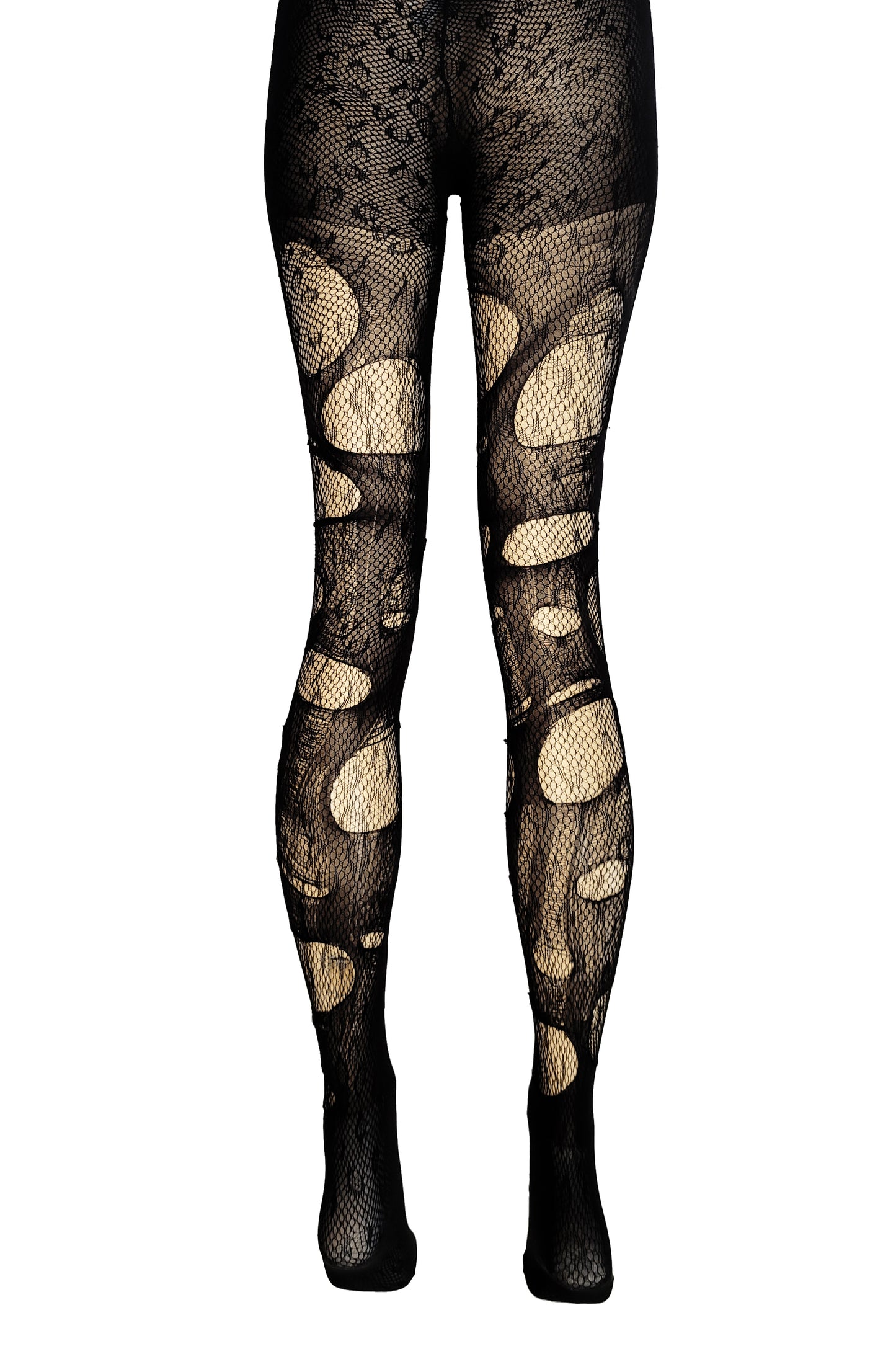 tattered & torn leopard fishnet tights