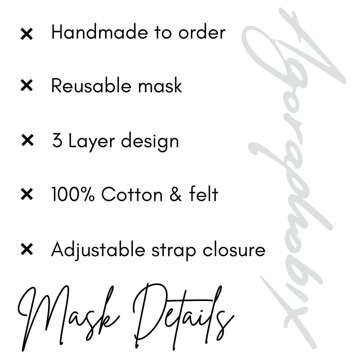 Black lightning print 100% cotton reusable facemask