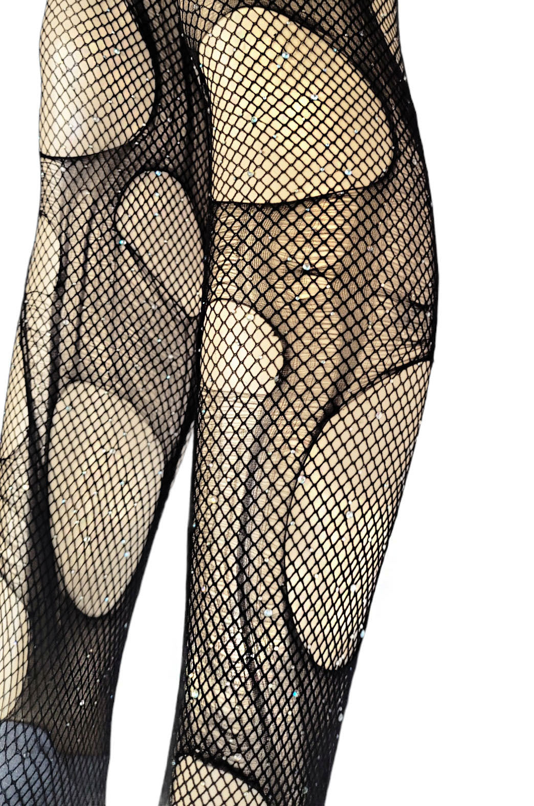 Red black fishnet tights fishnet stockings double layered tattered & torn  tights fishnet leggings | goth tights punk fishnets