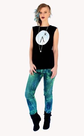 My Logo oversize long tank top | muscle tank streetwear graphic tee biker shirt| gift for him handmade tank top