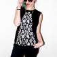 Unisex horror print skull top goth tank top | skull print biker shirt | skeleton print skeleton tshirt muscle top