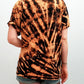 Reverse tie dye Bleach tie dye t shirt in tiger blood | bleached shirt acid tshirt Unisex punk top | tie dye shirt grunge t shirt