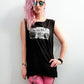 ghetto blaster vintage boombox print muscle tank women | oversize tank top | Unisex retro shirt hipster tshirt