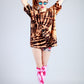 Reverse tie dye Bleach tie dye t shirt in tiger blood | bleached shirt acid tshirt Unisex punk top | tie dye shirt grunge t shirt