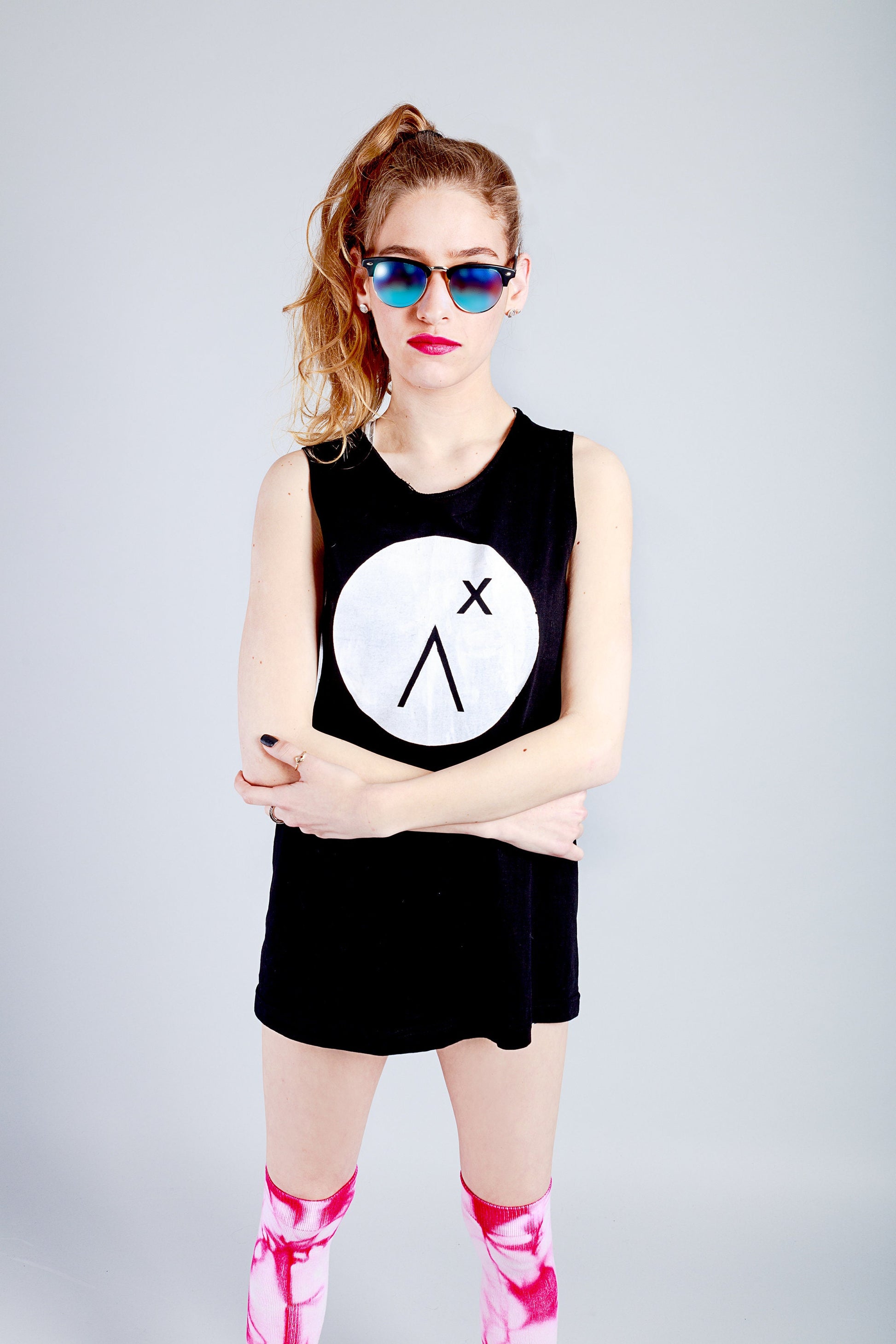 My Logo oversize long tank top | muscle tank streetwear graphic tee biker shirt| gift for him handmade tank top