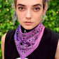 Gradient pink purple bandana scarf cotton silk bandana | custom bandana square silk scarf | designer bandana headband