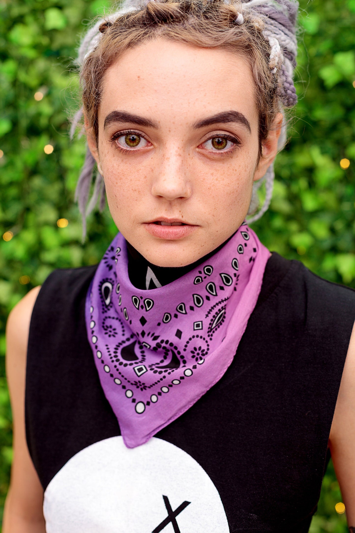 Gradient pink purple bandana scarf cotton silk bandana | custom bandana square silk scarf | designer bandana headband