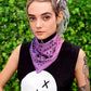 Gradient pink purple bandana scarf cotton silk bandana | custom bandana square silk scarf | designer bandana headband