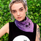 Gradient pink purple bandana scarf cotton silk bandana | custom bandana square silk scarf | designer bandana headband