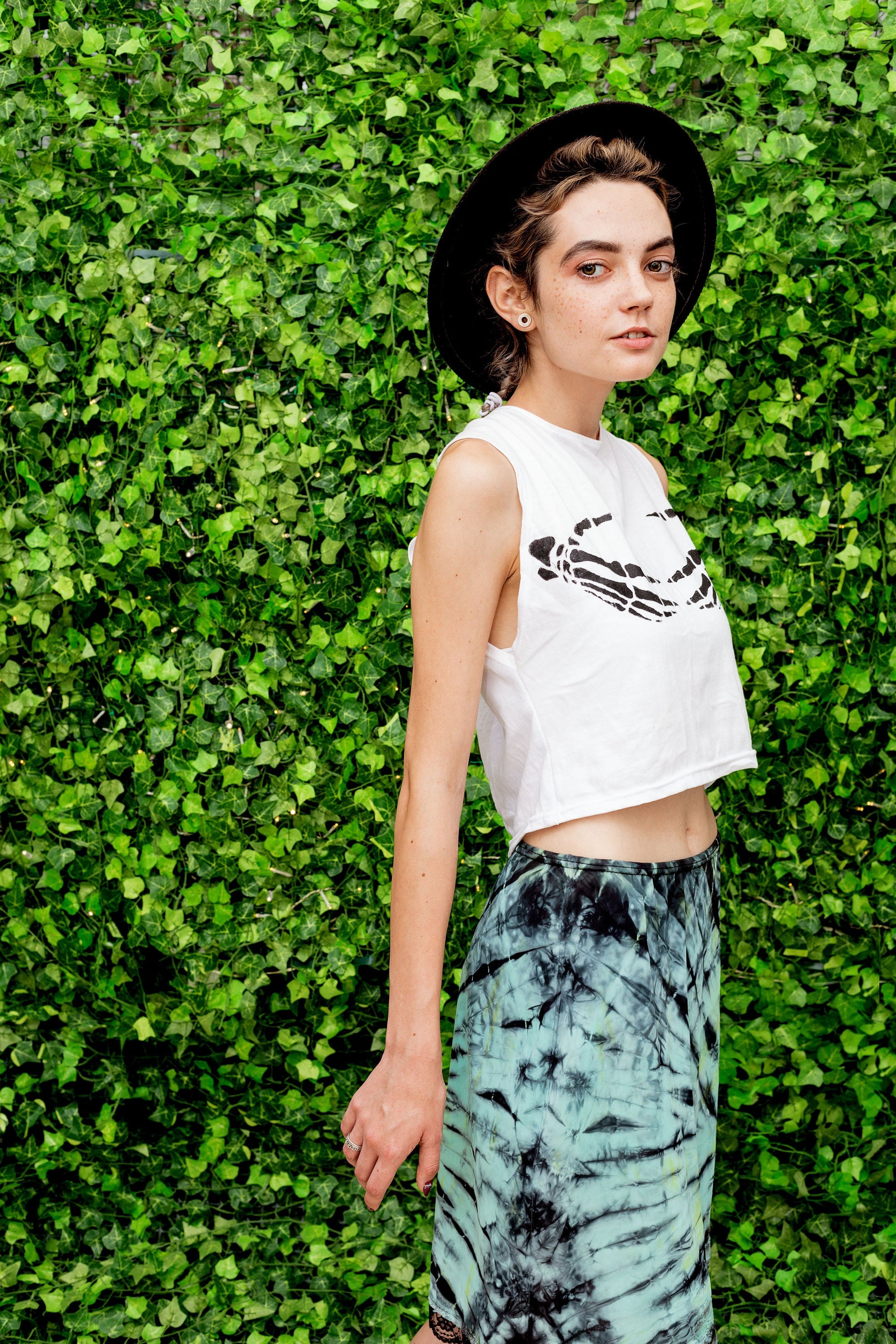 Death Grip skeleton hand shirt skeleton tshirt goth crop top | muscle tank women | aesthetic clothing Halloween skeleton misfits