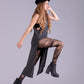 Double layered Nu goth tights torn fishnet stockings witch tights | black fishnet tights fishnet leggings | tattoo tights punk tights