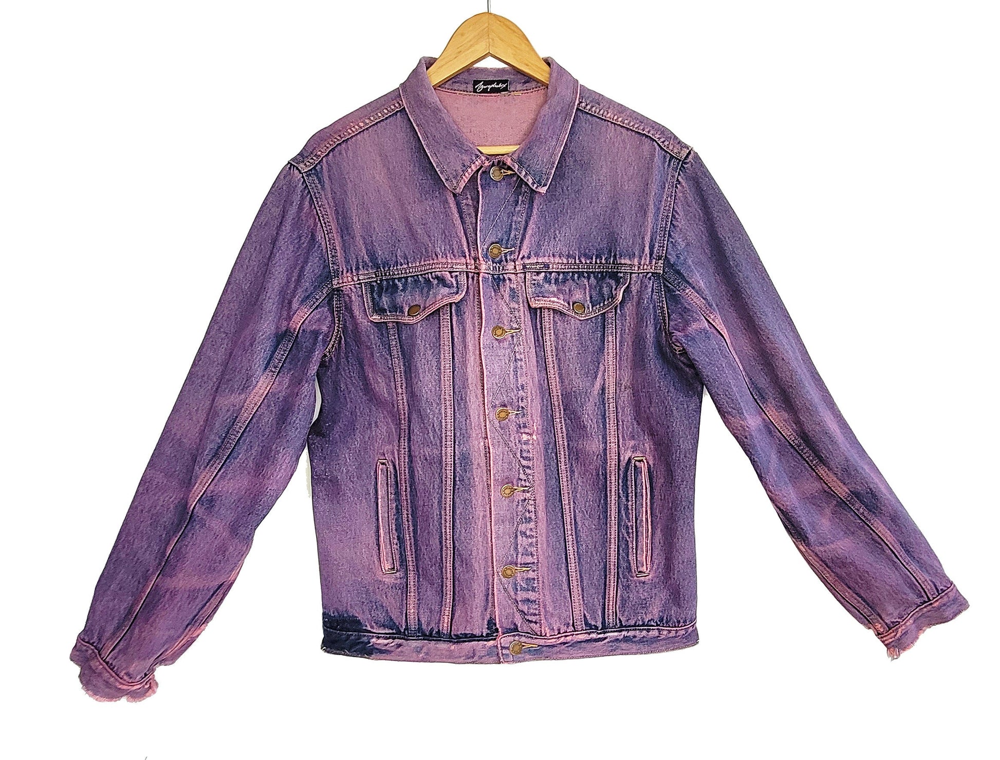 Youth graffiti jacket hand painted denim jacket| hand painted jacket custom denim jacket | sustainable clothing size L