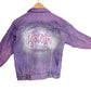 Youth glitter jacket hand painted jacket hand painted denim jacket | graffiti jacket custom denim jacket | sustainable clothing size S