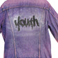 Youth graffiti jacket hand painted denim jacket| hand painted jacket custom denim jacket | sustainable clothing size L