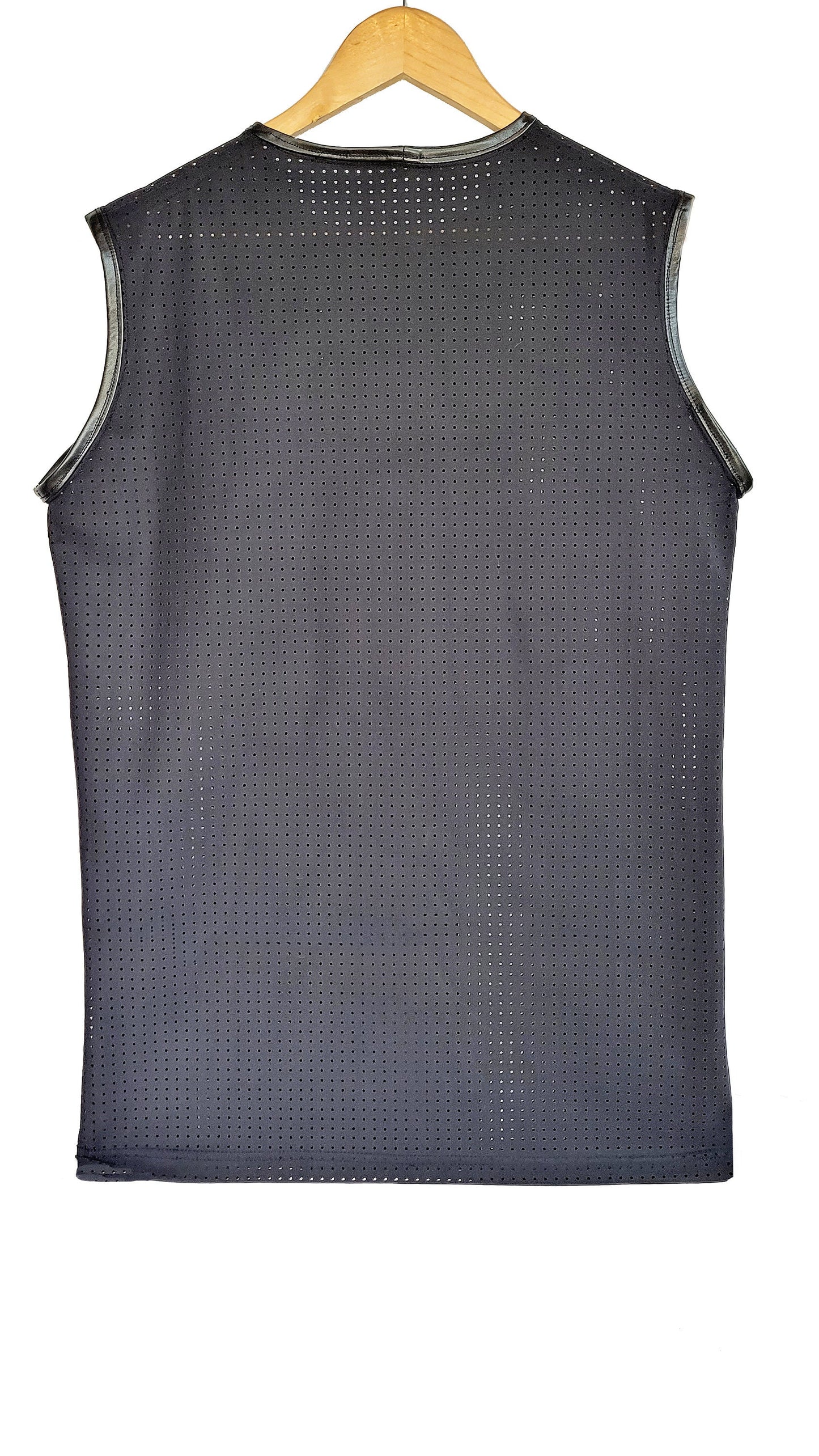 Unisex fishnet top neoprene top goth tank top fishnet shirt | mesh top see through top black mesh shirt muscle top
