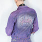 Youth glitter jacket hand painted jacket hand painted denim jacket | graffiti jacket custom denim jacket | sustainable clothing size S