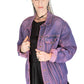 Youth graffiti jacket hand painted denim jacket| hand painted jacket custom denim jacket | sustainable clothing size L