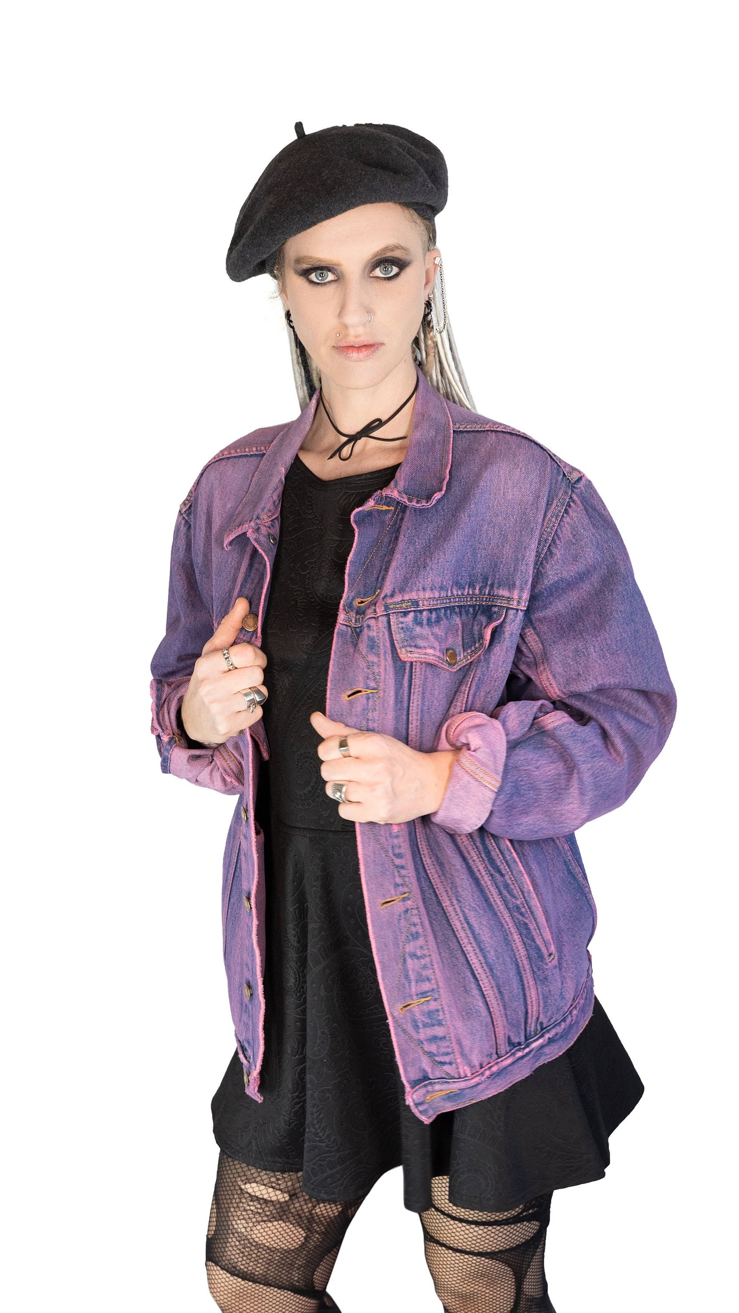 Youth graffiti jacket hand painted denim jacket| hand painted jacket custom denim jacket | sustainable clothing size L
