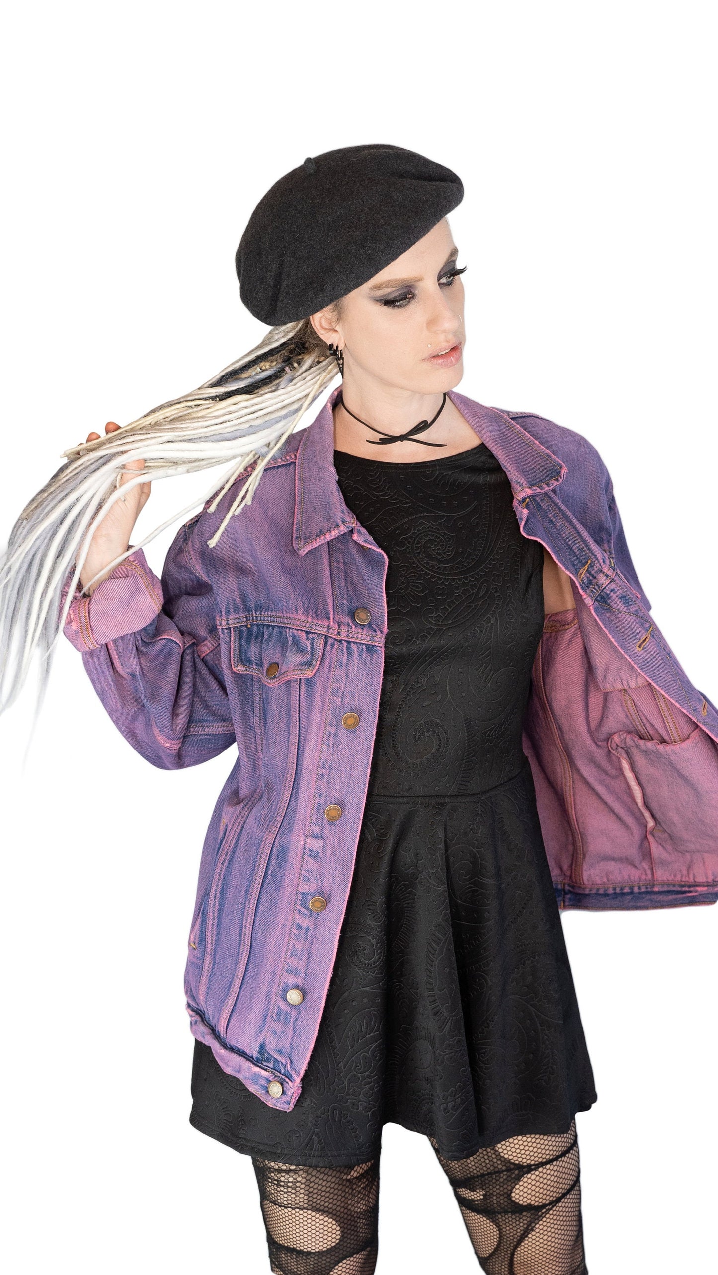 Youth graffiti jacket hand painted denim jacket| hand painted jacket custom denim jacket | sustainable clothing size L