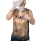 Youth bleached shirt acid wash muscle tank top | Unisex reverse tie dye paint splatter punk tank top | punk shirt grunge clothing