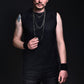 Unisex fishnet top neoprene top goth tank top fishnet shirt | mesh top see through top black mesh shirt muscle top