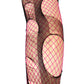 Accessorize Agoraphobix fishnet tights pink double layered tattered & torn tights fishnet leggings
