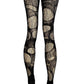 Spiderweb Tights Black Ripped Fishnet Tights Witchy Goth Leggings Gothic Rock Alternative Distressed Stockings