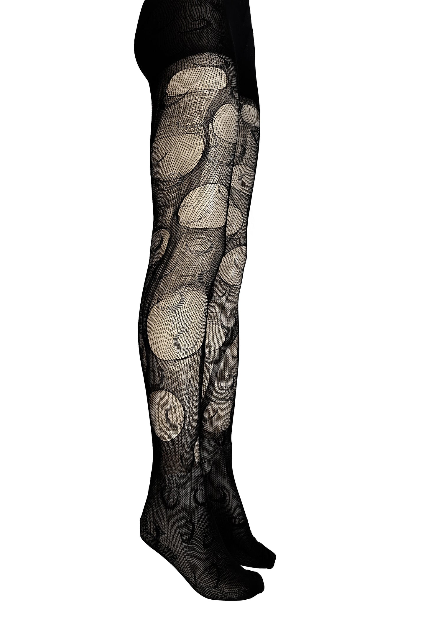 Moon Tights Witchy Leggings Gothic Moon Tights Dark Witch Fashion Lunar Print Leggings Pagan Clothing Alternative Goth Tights