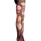 Accessorize Agoraphobix fishnet tights pink double layered tattered & torn tights fishnet leggings