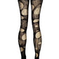 tattered & torn tights leopard fishnet tights goth tights sexy tights | fishnet stockings gothic tights | goth tights goth fishnet