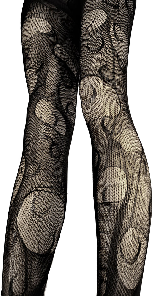 Black moon fishnet tights by Agoraphobix