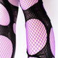 punk tights Purple / Black ripped tights tattered & torn fishnet tights | cut leggings gothic leggings | ripped leggings fishnet leggings