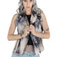 Black smoke tie dye denim biker vest tie dye vest biker jacket | moto vest soft grunge denim vest upcycled denim burning man vest