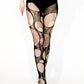 Double layered Nu goth tights torn fishnet stockings witch tights | black fishnet tights fishnet leggings | tattoo tights punk tights