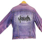 Youth graffiti jacket hand painted denim jacket| hand painted jacket custom denim jacket | sustainable clothing size L