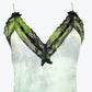 green slip dress fairycore dress tie dye slip dress tie dye dress 90s slip dress | fairy dress 90s grunge dress soft grunge dress