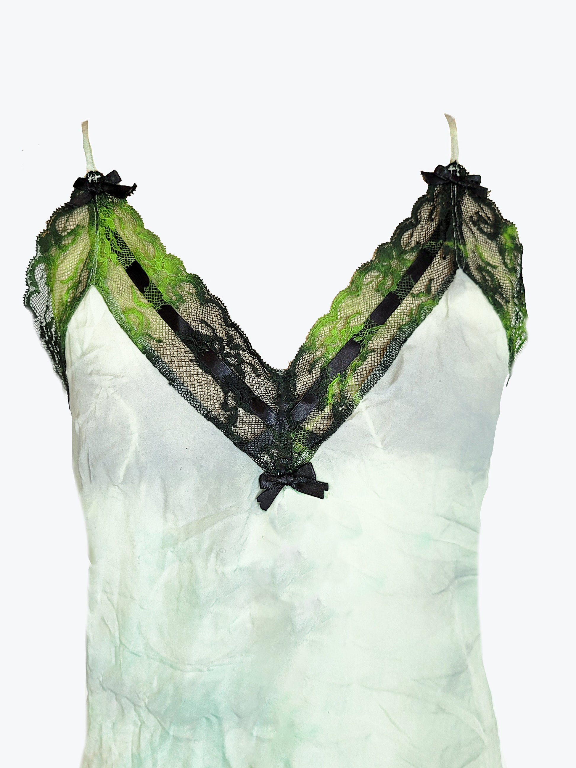 tie dye slip dress in green fairy haze | Size S M L M tie dye slip dress in green fairy haze | Size S M L M