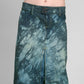 SALE Tie dye skirt midi denim skirt knee length skirt tie dye denim skirt | upcycled denim grunge skirt jean skirt | sustainable clothing