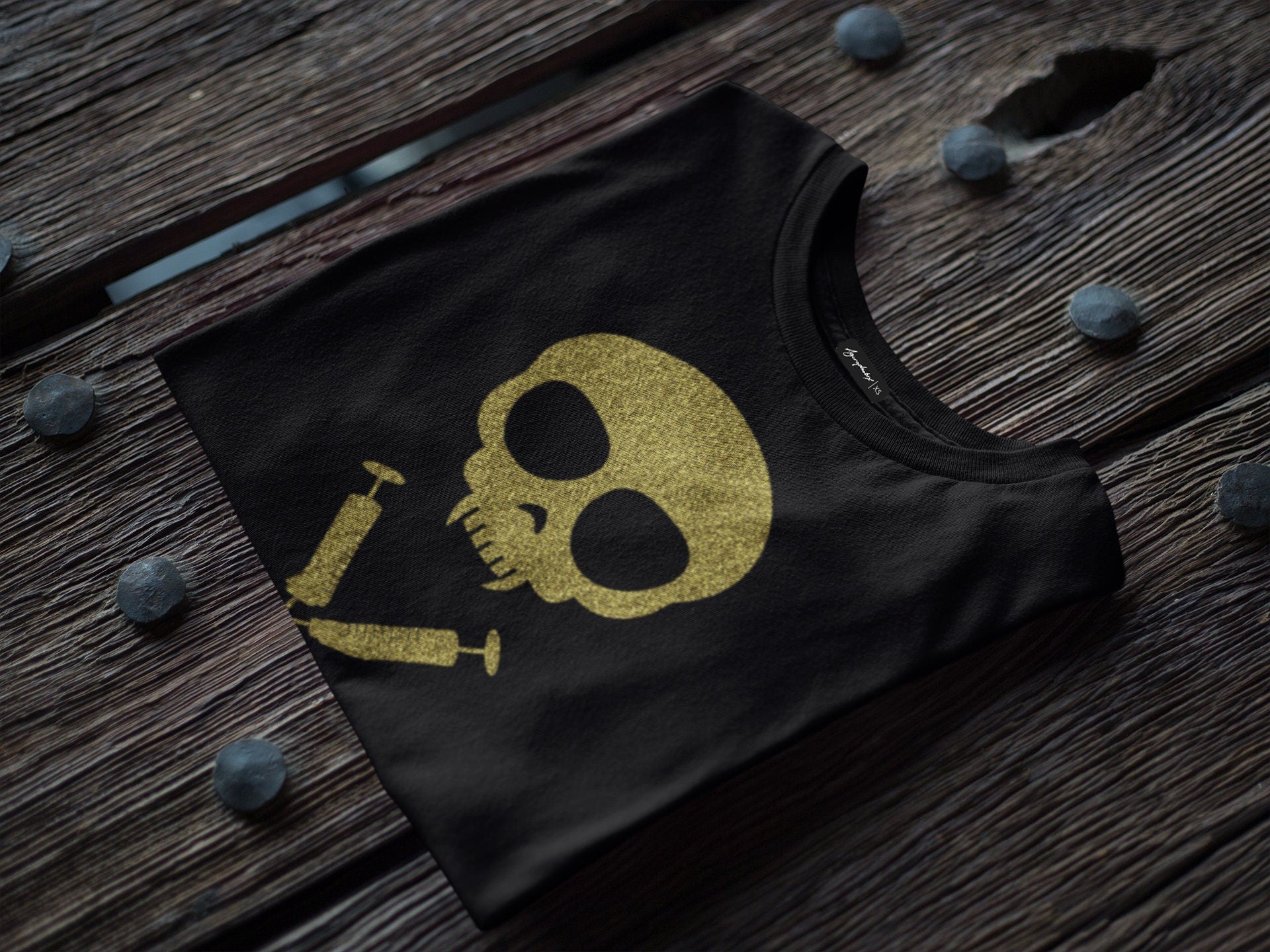 Handmade Glitter vampire shirt skull T shirt skull shirt | Unisex Halloween shirt goth shirt cyberpunk clothing