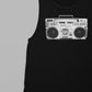 ghetto blaster vintage boombox print muscle tank women | oversize tank top | Unisex retro shirt hipster tshirt