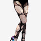 Accessorize Agoraphobix double layered tattered & torn tights fishnet leggings